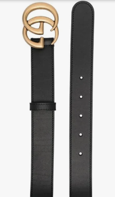 Gucci Women's GG Marmont Moon Leather Belt 85 / 32