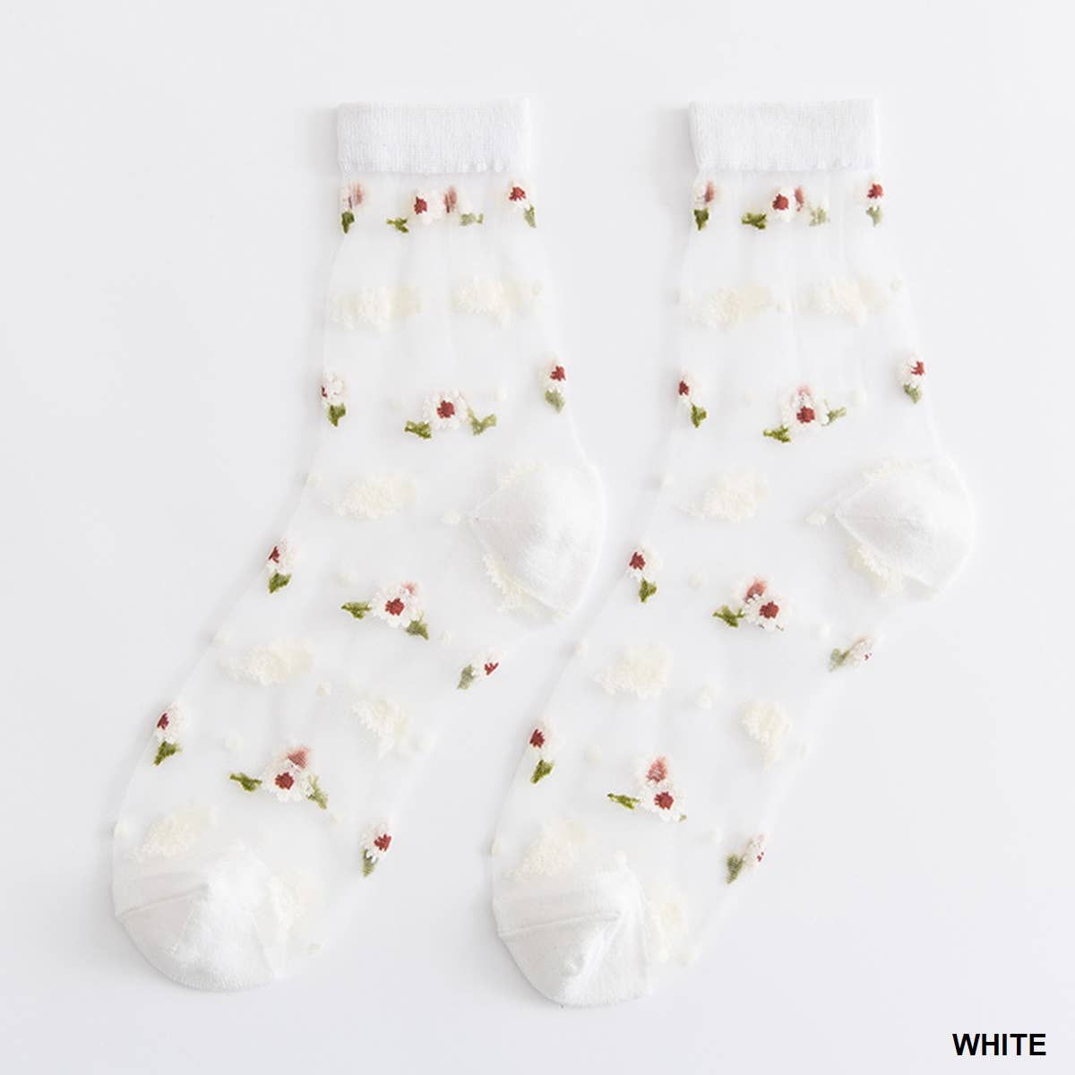 Socks | DAISY SHEER WHITE