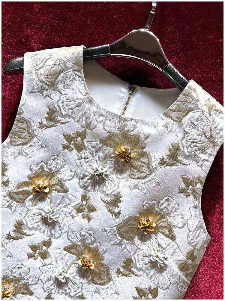 TAO | PS Golden Beadwork A-Line Dress