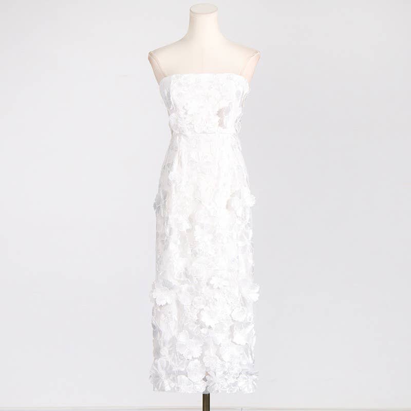 TAO | PS Floral Embroidered Slim Tube Dress
