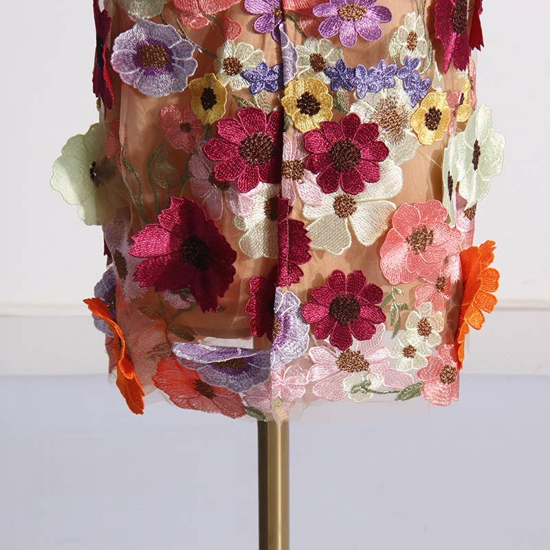 TAO | PS Floral Embroidered Slim Tube Dress