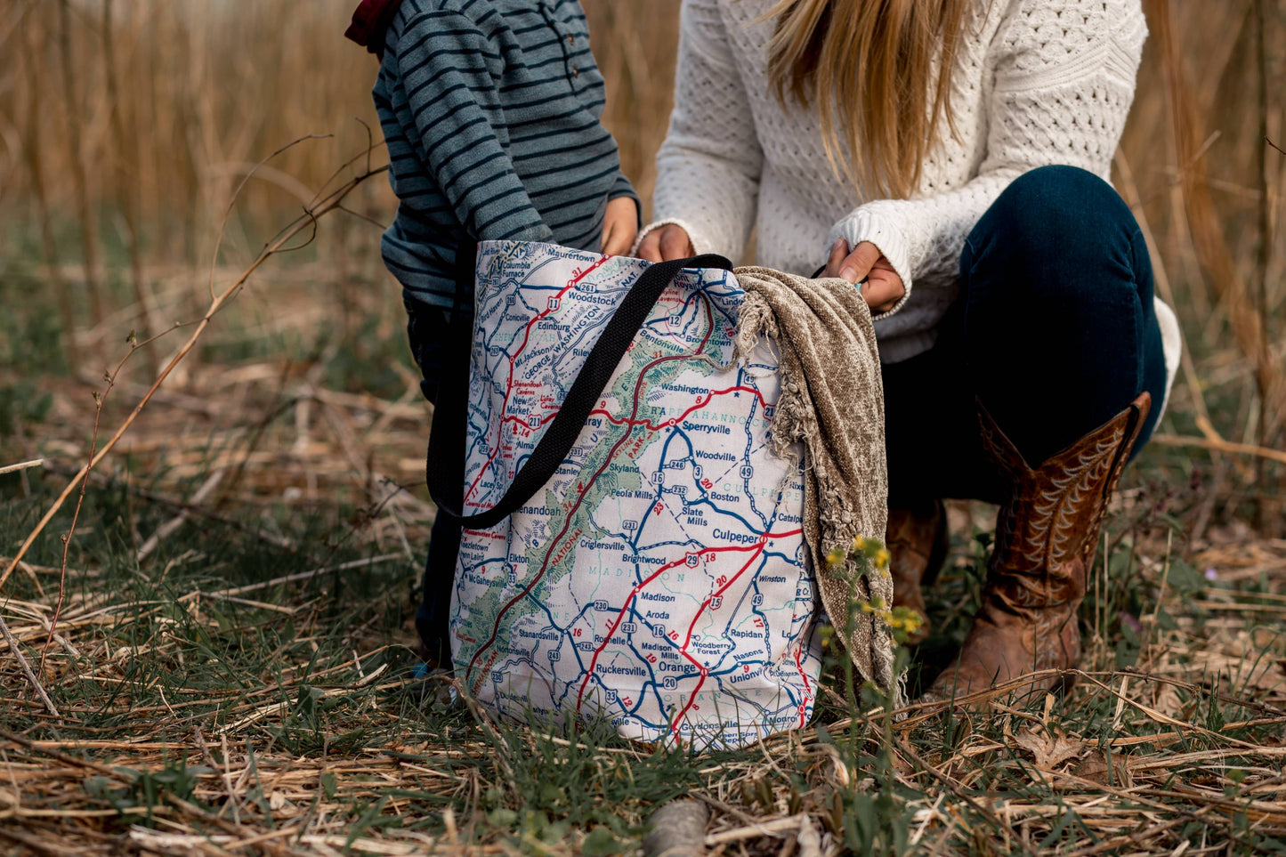 Sea Island | Georgia Map Tote Bag