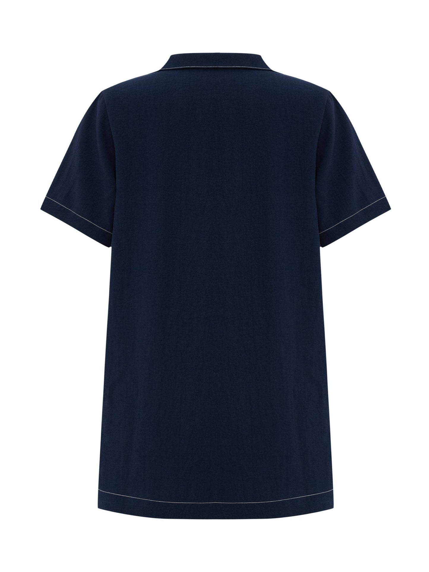 Handloom | Mae Popover Mini Dress - Navy
