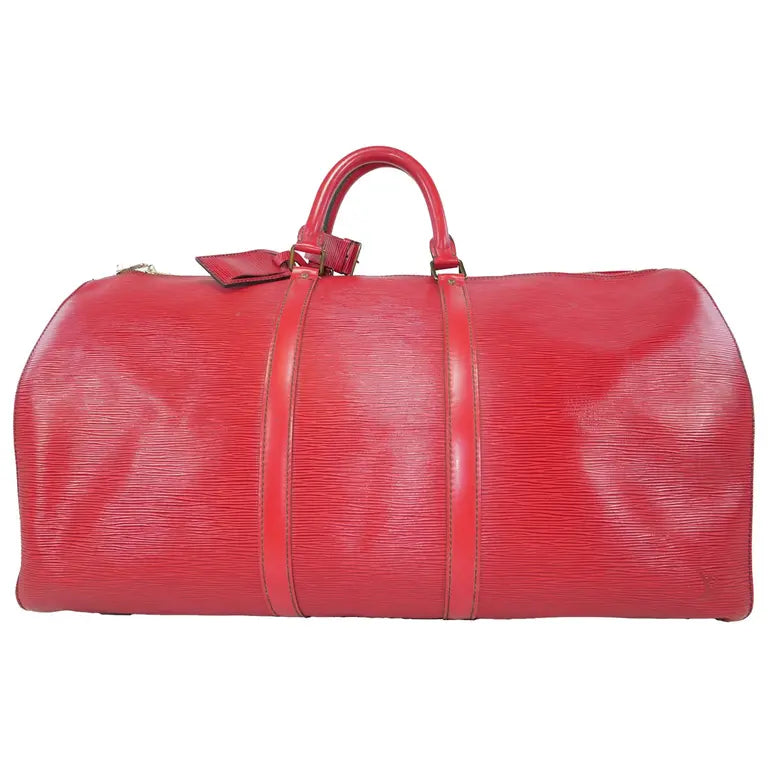 Louis Vuitton | Epi Keepall 55 Castillan Red Travel Bag