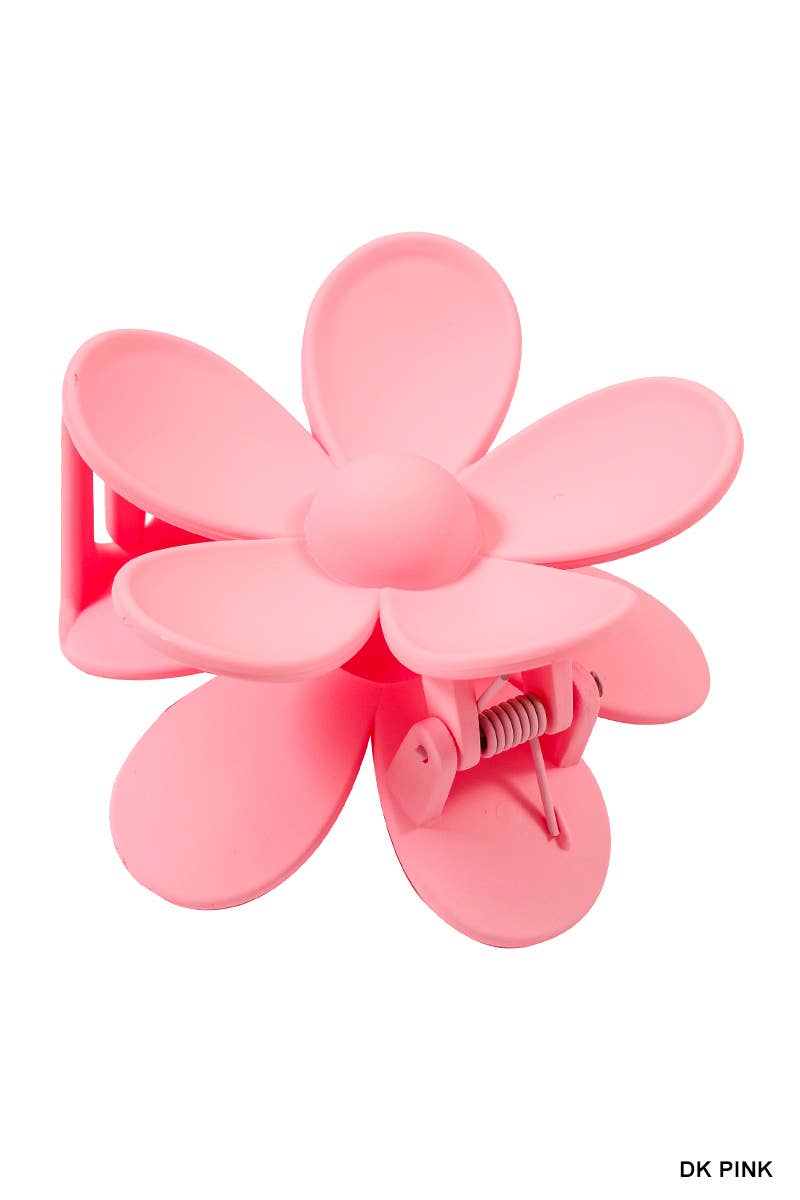 ,.._ 42POPS Large Flower Hair Claw Hair Clip: OS / BEIGE-163545