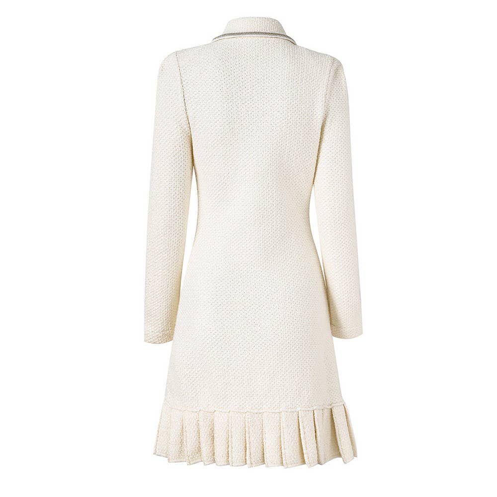 TAO   |    PS Polo Ivory Pleated Hem Knitted Dress