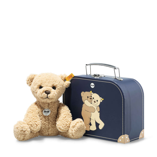 Steiff   |    Ben Teddy Bear In Suitcase Plush Stuffed Toy, 8 Inches