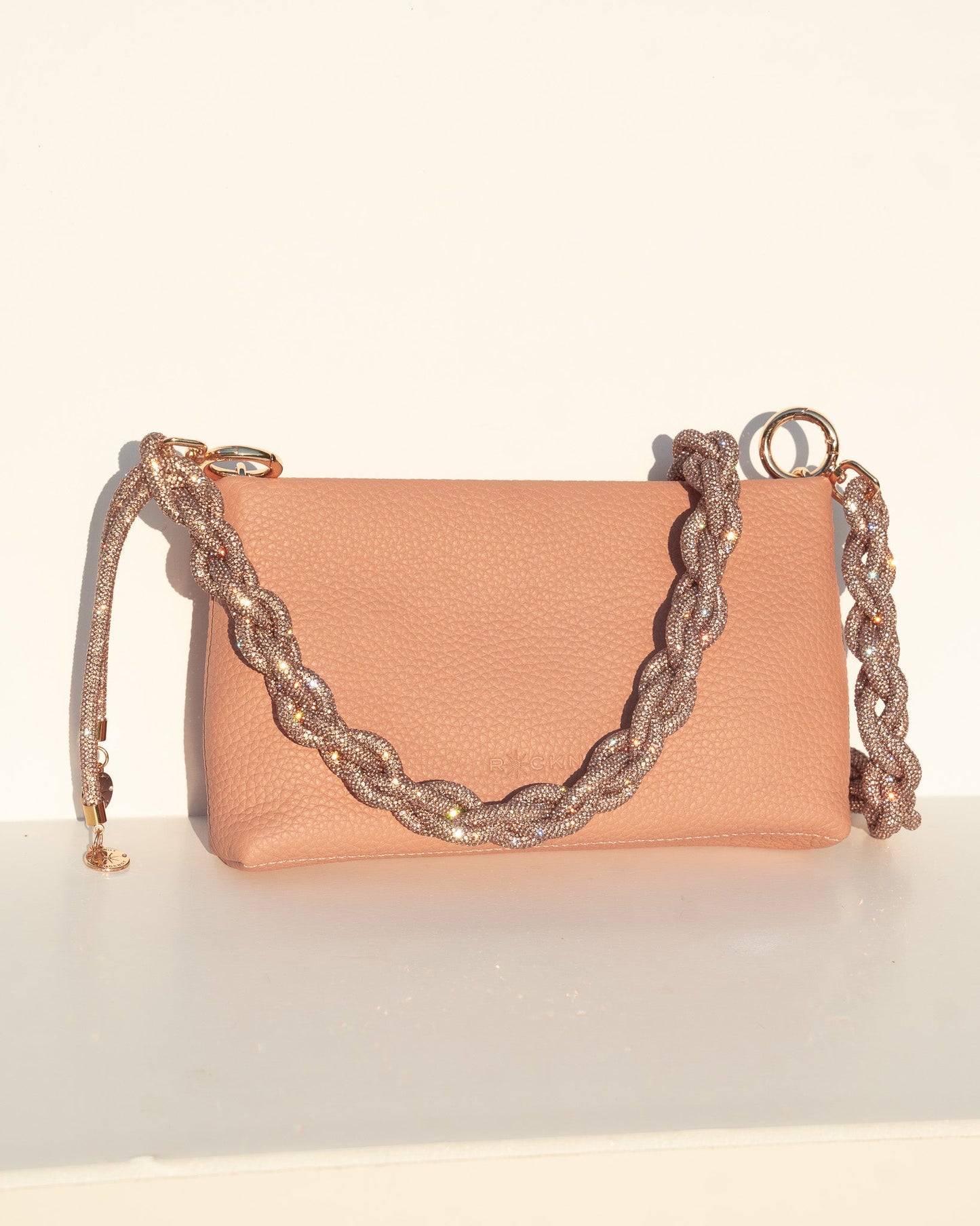 Rocknot   |    Rose Gold Chain 50" with Lyla Blush Pouch