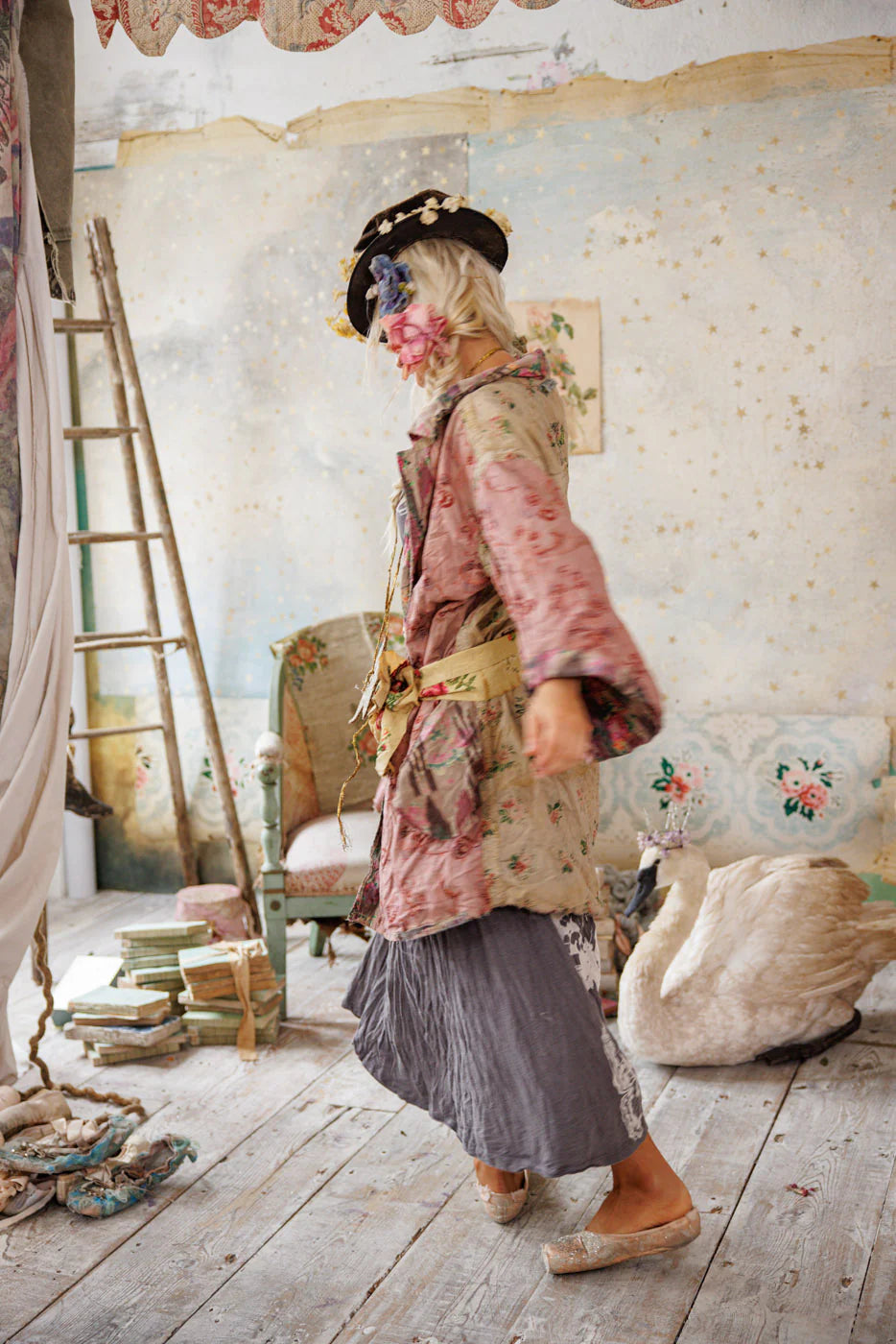 Magnolia Pearl  |   Appliqué Cyrene Coat