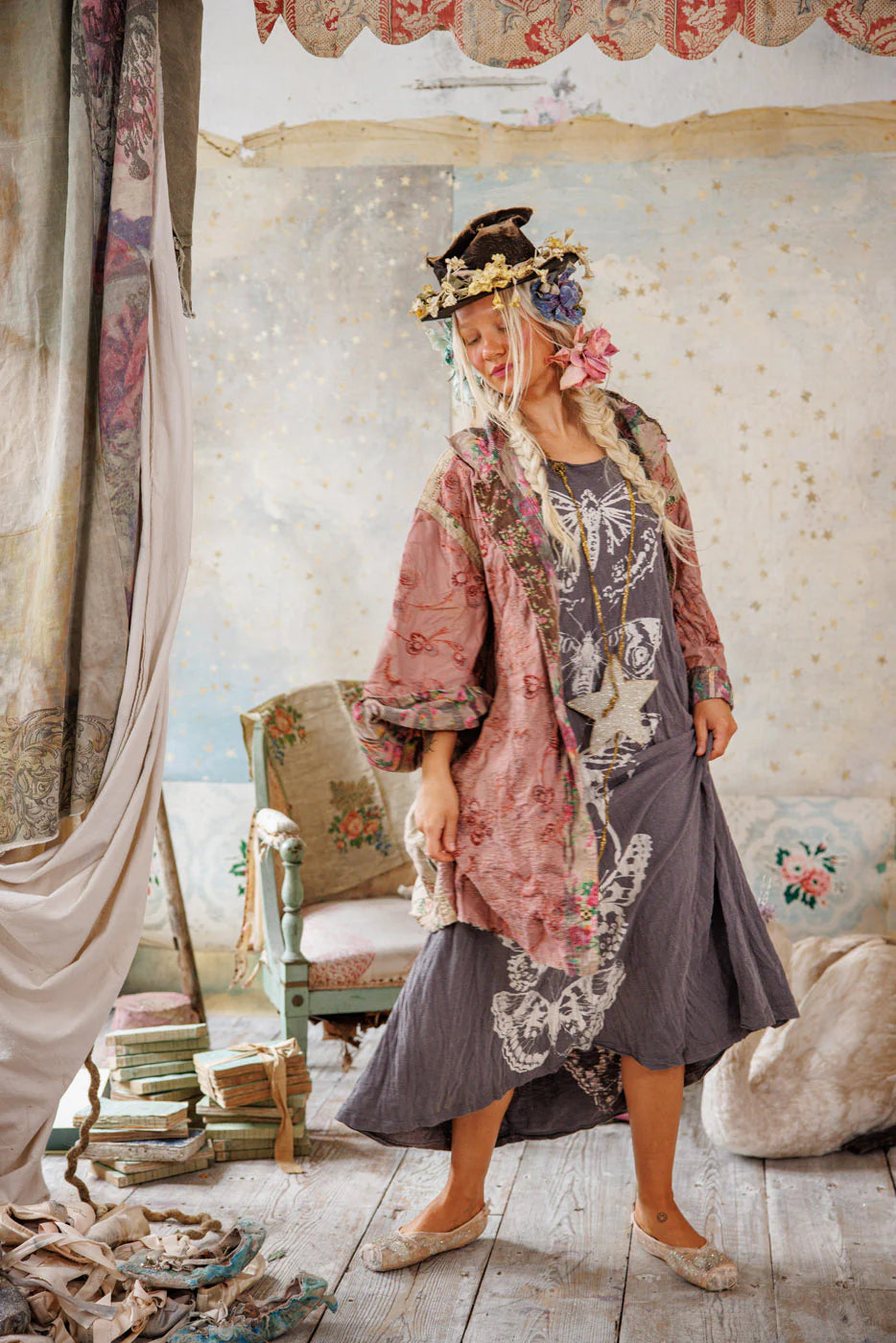 Magnolia Pearl  |   Appliqué Cyrene Coat