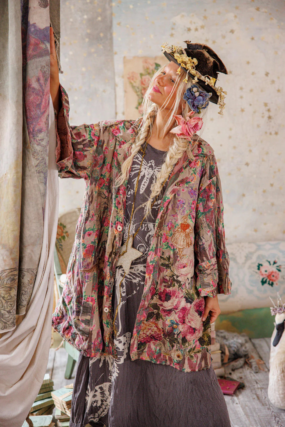 Magnolia Pearl  |   Appliqué Cyrene Coat