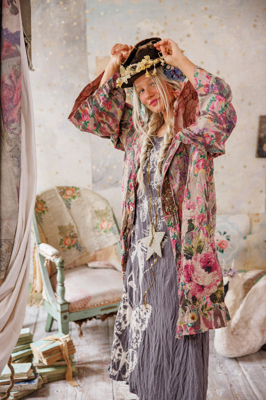 Magnolia Pearl  |   Appliqué Cyrene Coat