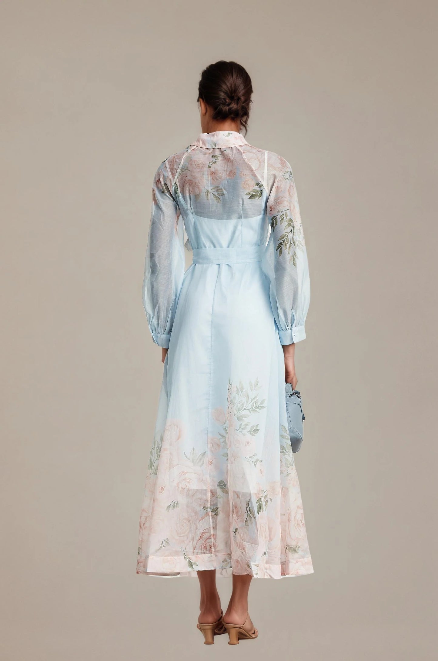 Relvoux   |    Axelle Floral Print Maxi Dress