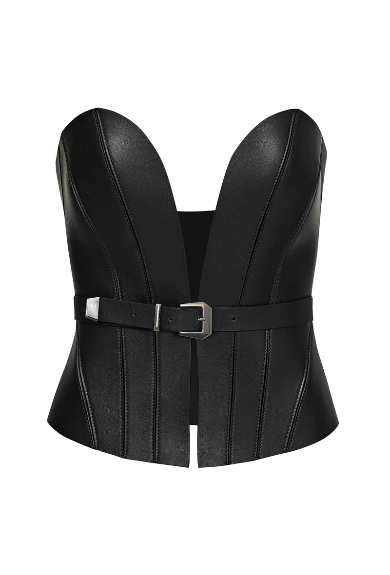 Pritch London   |    Corset Belt Bia- Pitch Black