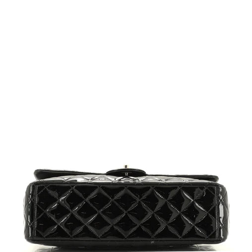 Chanel   |   Black Quilted Patent Maxi