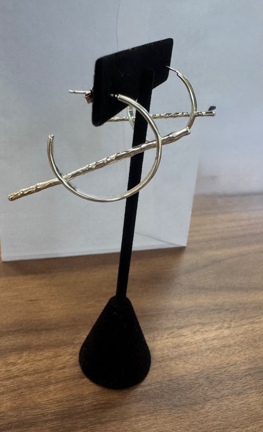 Rob Bacon    |    Silver Cross Earrings