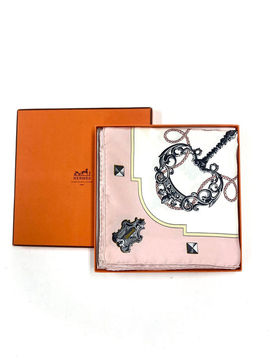 Hermes   |    Les Cles Carre 90 Scarf