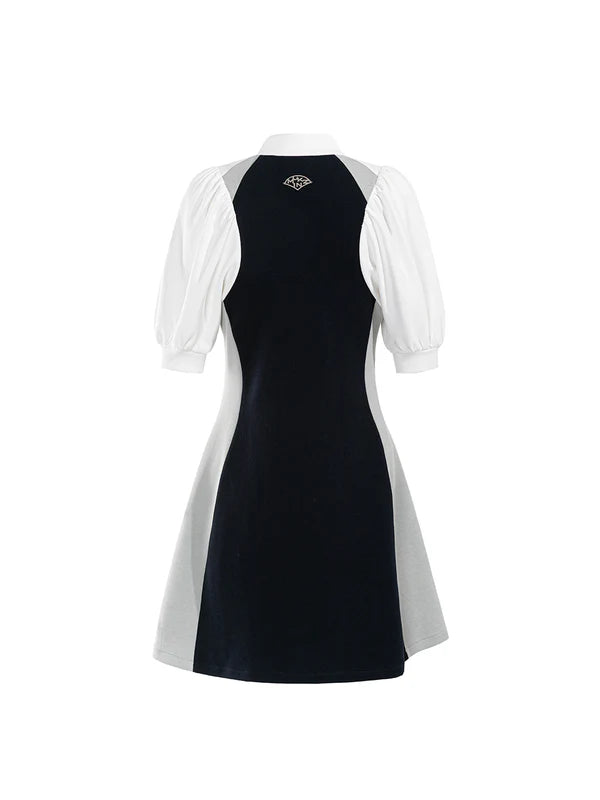 Mukzin   |    Sports Puff Sleeve Casual Dress