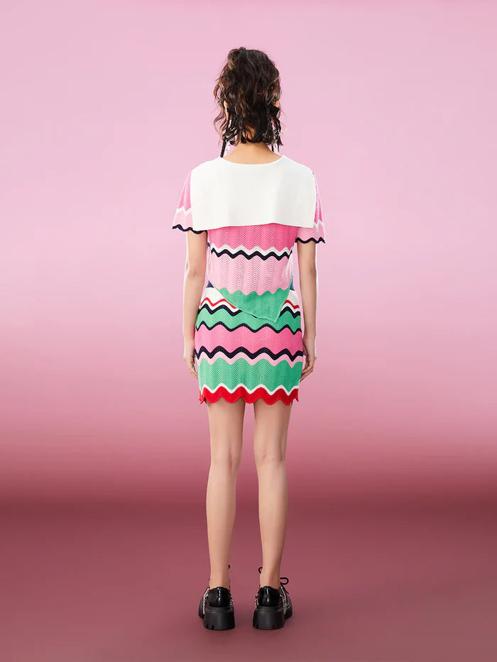 Mukzin   |    Striped Pop Skirt Knitwear