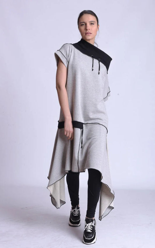 Metamorphoza   |    Off The Shoulder Collared Tunic