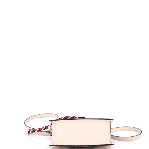 Gucci   |   Sylvie Top Handle Bag Embroidered Leather Mini