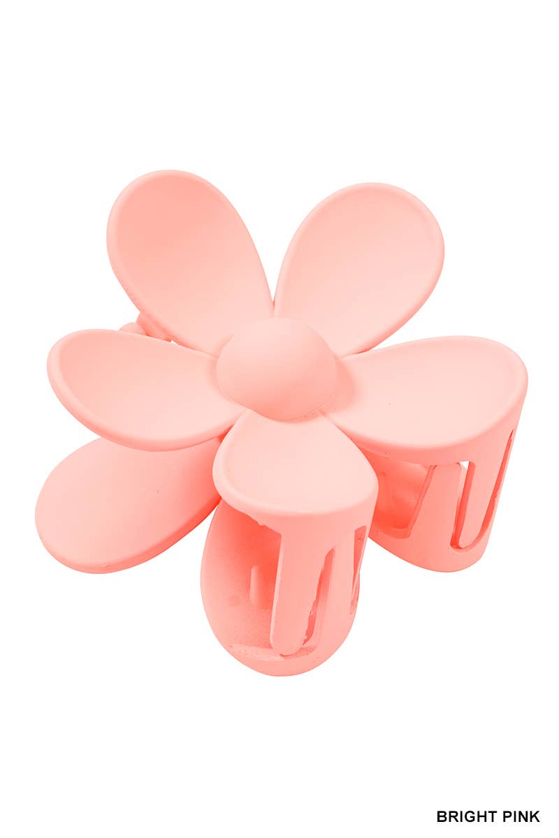 Hair Clip_ 42POPS Large Flower Hair Claw Hair Clip: OS / LT GREY-157783