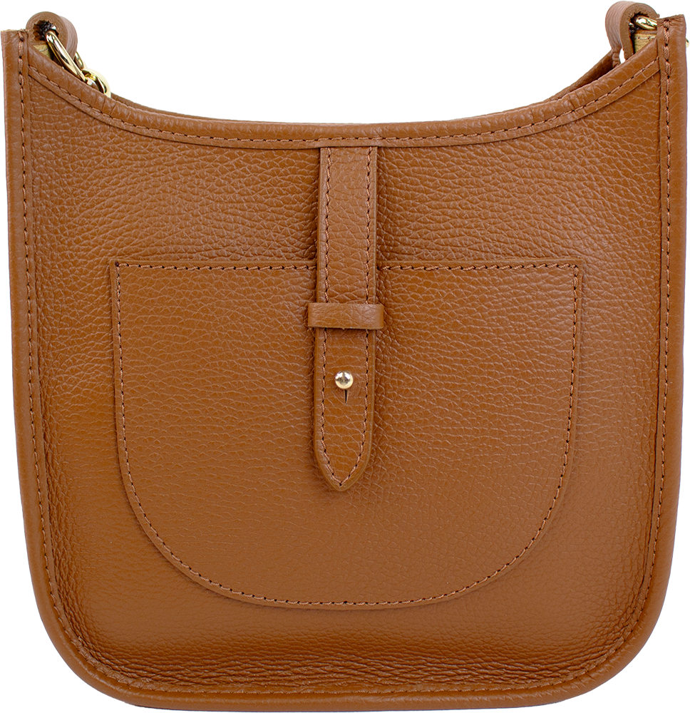 ITALIAN MESSENGER BAG: Tan