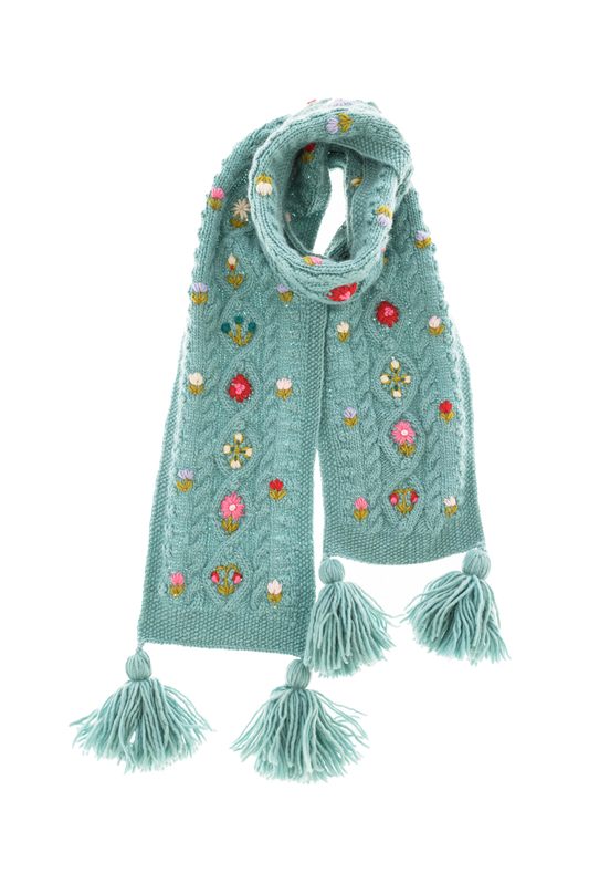 Narrow Tilly Scarf: Turquoise