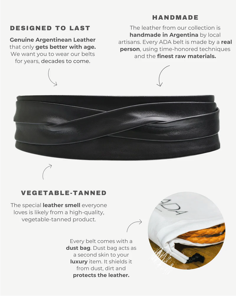 Wrap Belt   |    Black - Extra Length
