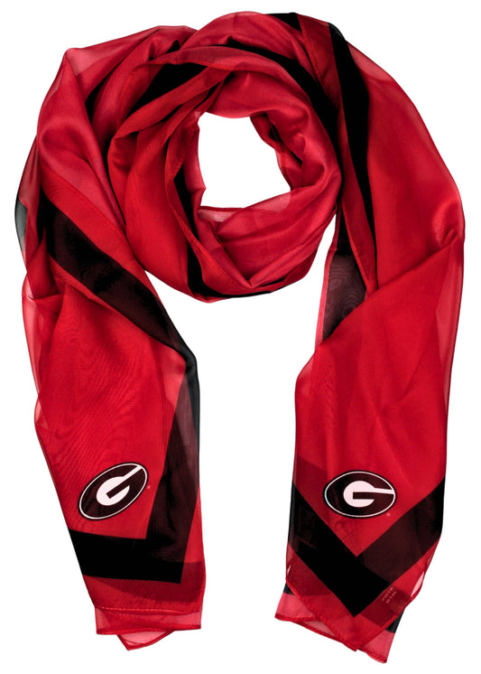 Georgia Bulldogs Women's Chiffon Fashion Scarf