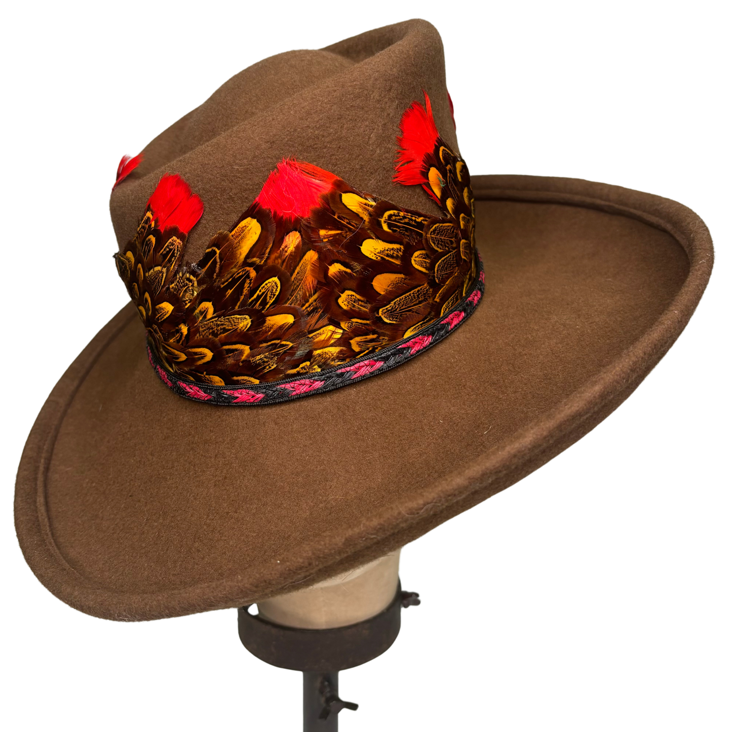 Hat   |    Wool Asymmetrical Western Top Hat