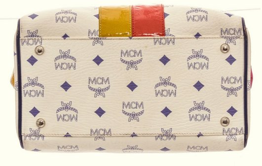 MCM Multicolor Coated Canvas Lion Boston Satchel Bag - TAO 919